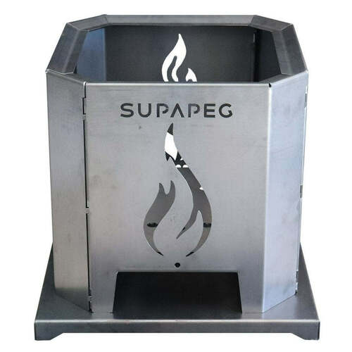 SUPA PEG Cube Steel Firepit