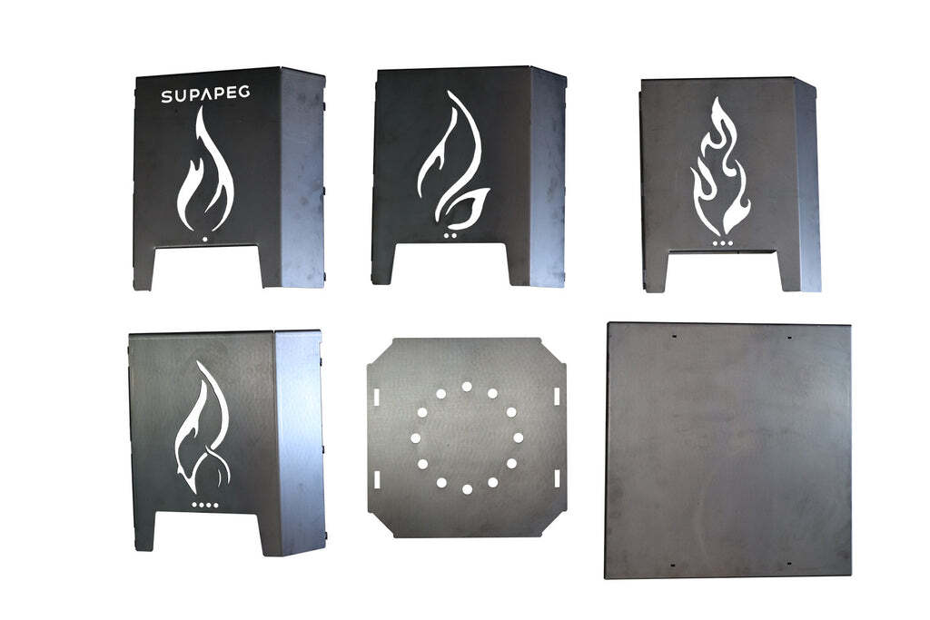 SUPA PEG Cube Steel Firepit