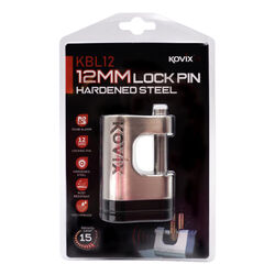 KOVIX 12mm Pin Alarm Lock Stainless Steel