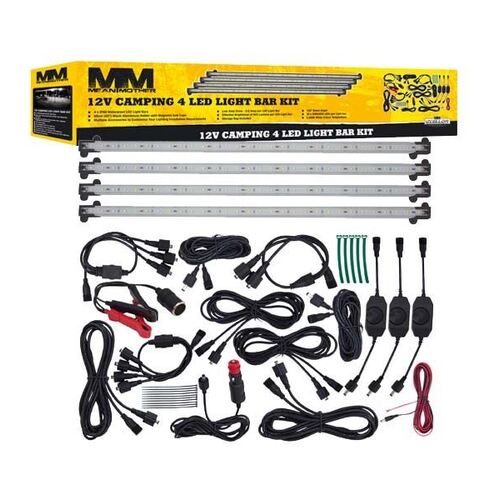 MEAN MOTHER 12V Camping 4LED Light Bar Kit