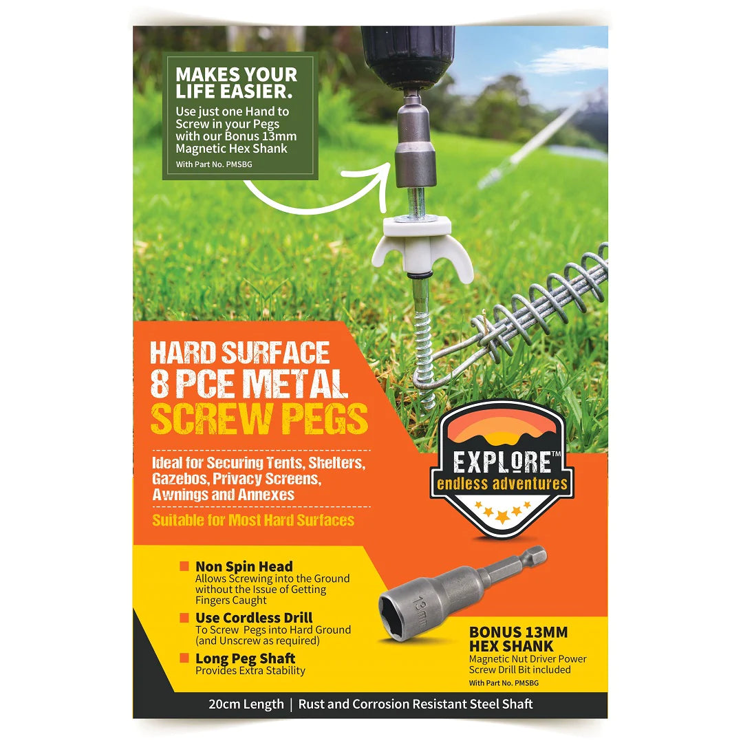 EXPLORE Metal Screw Pegs