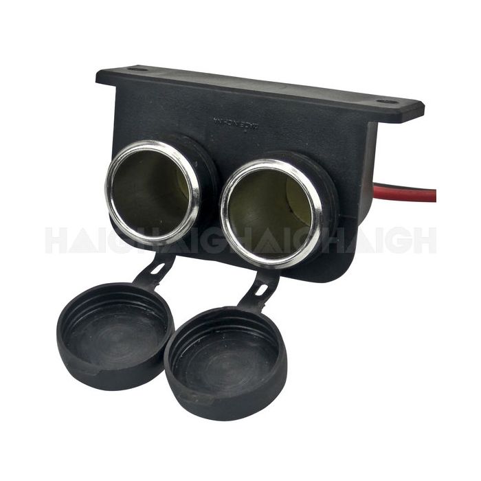 BATTERY LINK Heavy Duty Water Resistant Dual Power Socket