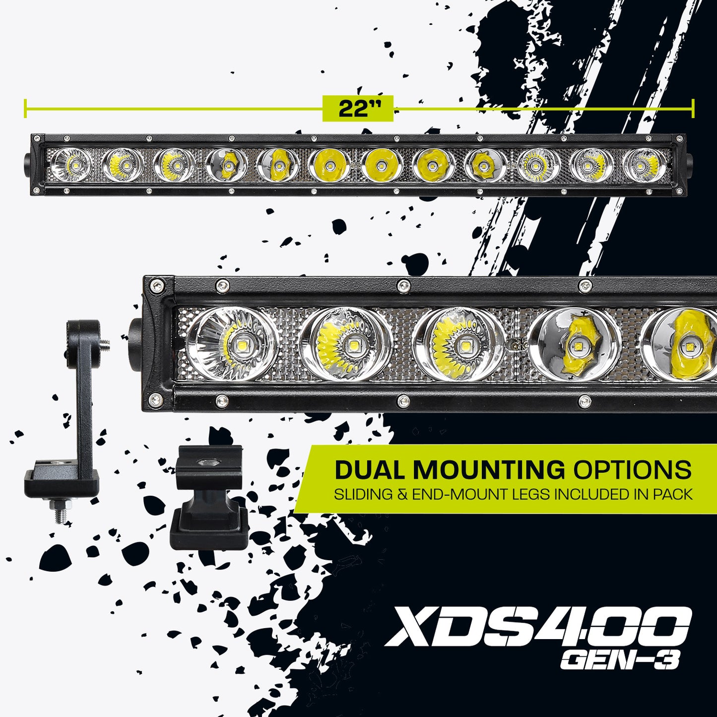 HARDKORR XDS 400 GEN 3 22'' Single Lightbar