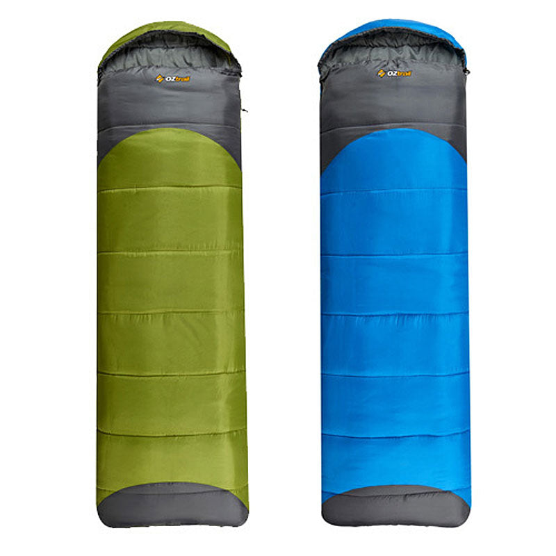 OZTRAIL Leichardt Jumbo Hooded Sleeping Bag