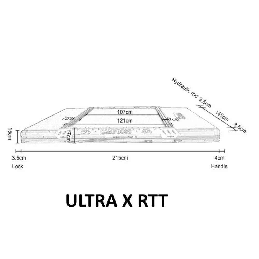 CAMPBOSS ULTRA X 1.4 ROOFTOP TENT