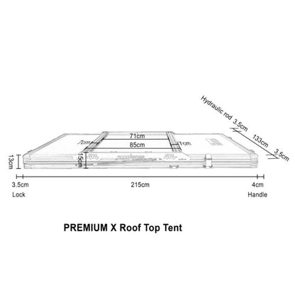 CAMPBOSS PREMIUM X 1.2 ROOFTOP TENT