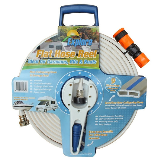 EXPLORE Drinking Water Flat Hose and Reel