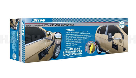 DRIVE Towing Mirror With Magnetic Support