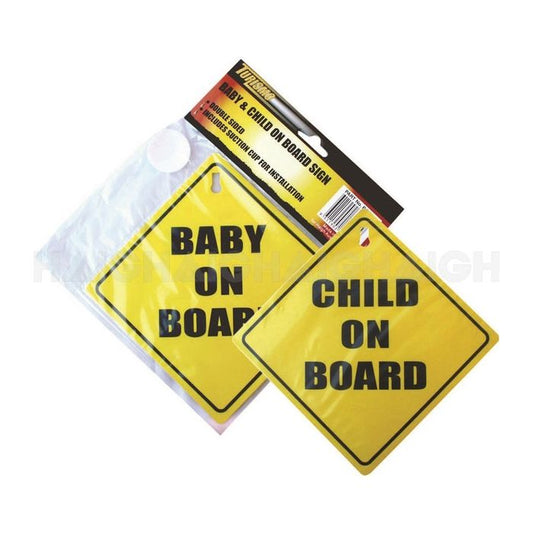 TURISMO Baby & Child on Board Sign